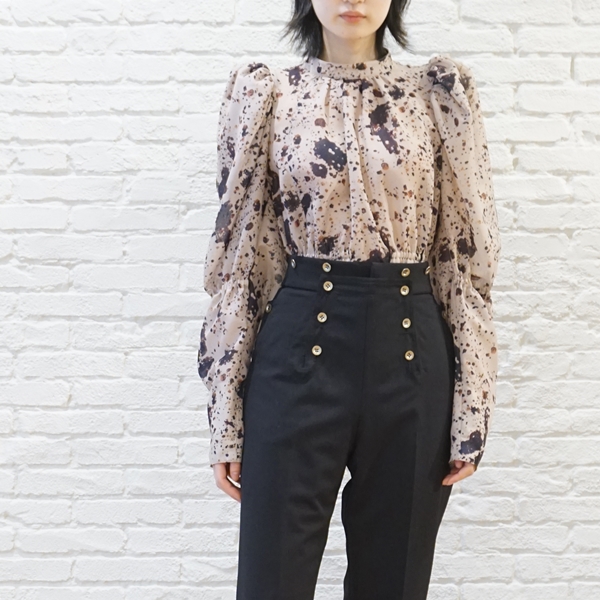 AKIKOAOKI Quailegg sheer blouse