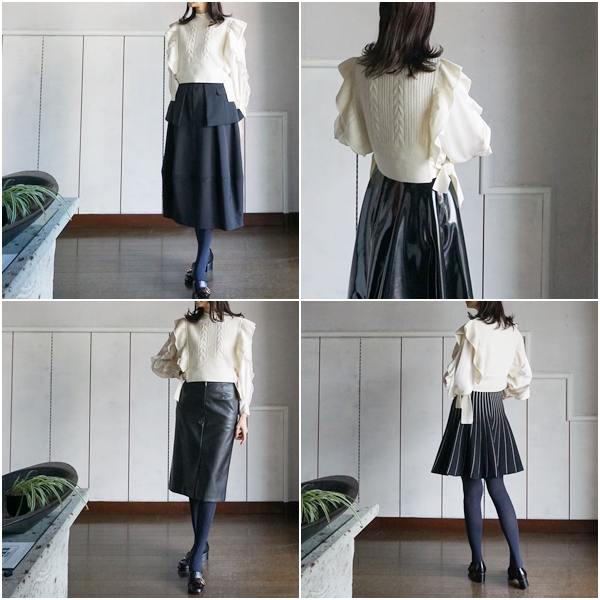 black skirt coordinate