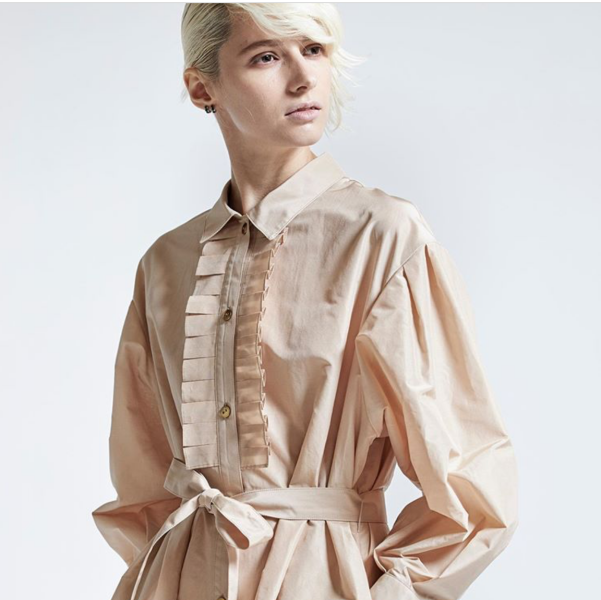 leur lgoette airy taffeta dress