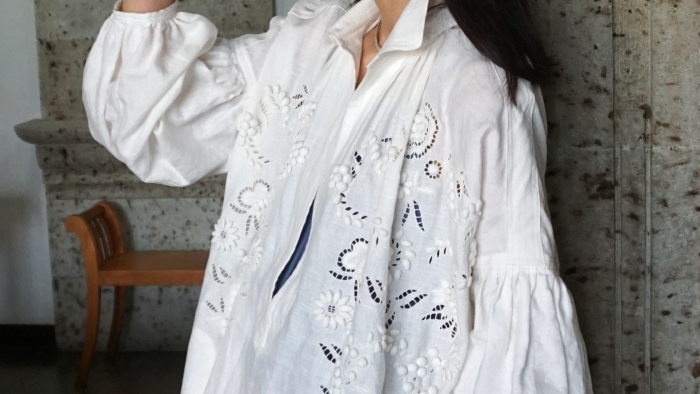 towavase linen shirt dress