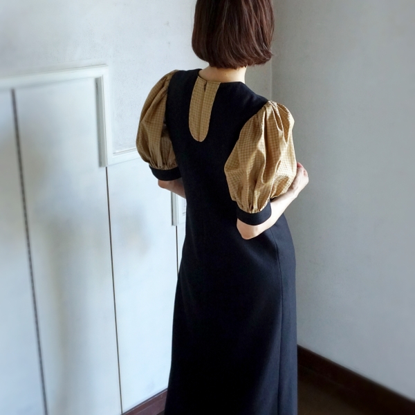 leur logette hounds tooth check dress