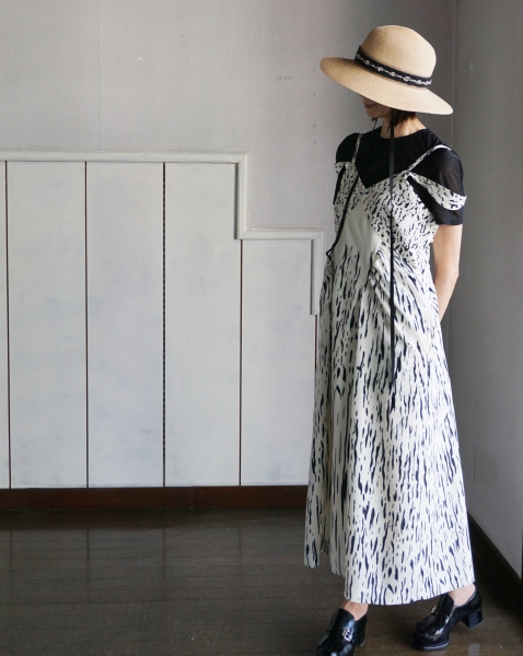 aliko aoki dress and leur logette hat