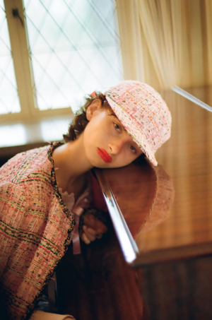 leur logette tweed cap jacket