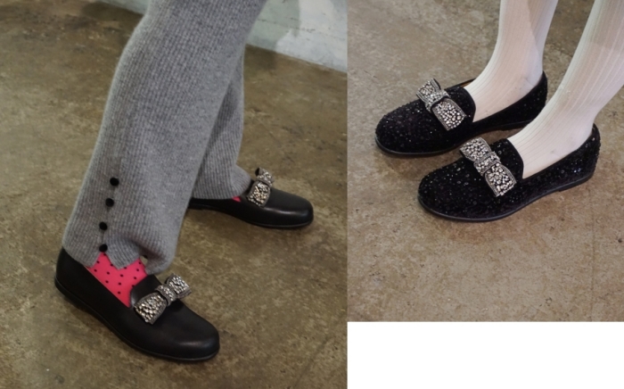 leur logtete ribbon shoes